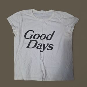 ☀️🌗 Workshop Republic Clothing White 'Good Days' Tee Sz S